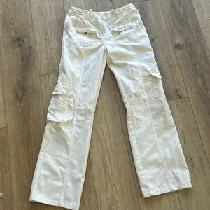 Brandy Melville White cargo pants